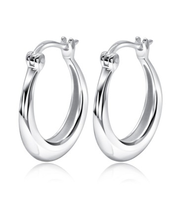 Alluring Silver Hoop Earring - HO-2508